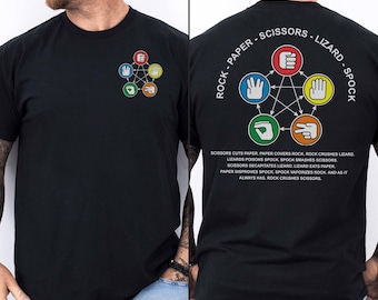 The Hand Game Rock Paper Scissors Lizard Spock Tee, The Ultimate Hand Game Funny Tee, &quot;Ultimate Decision Maker Apparel, Game Night Fun Shirt