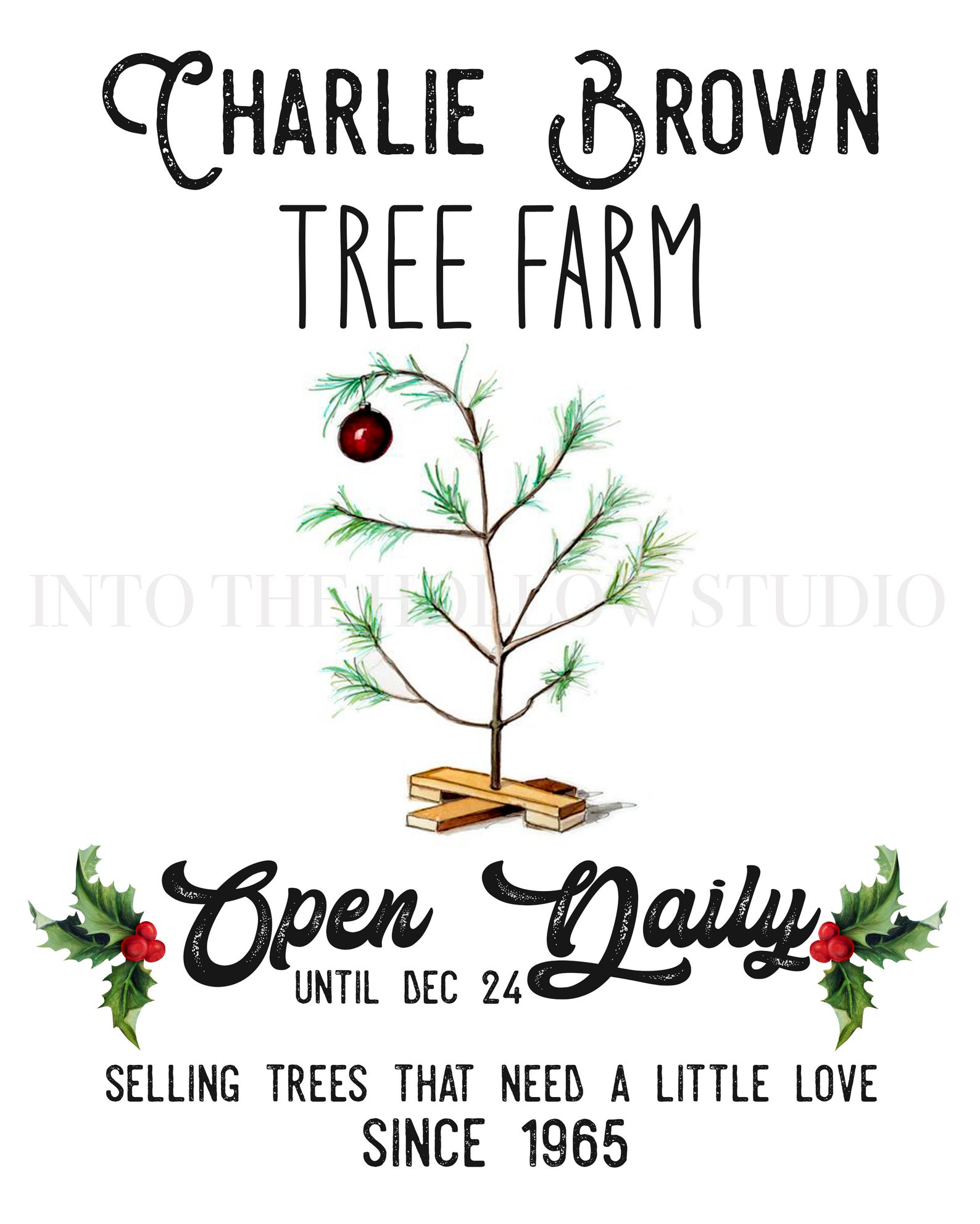 Charlie Brown Christmas Tree Farm Downloadable Prints Etsy