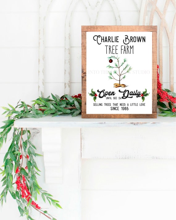 Charlie Brown Christmas Tree Farm Downloadable Prints Etsy