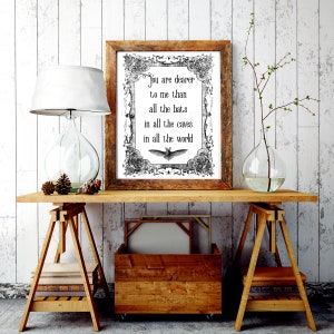 Tu mi sei più caro di tutti i pipistrelli in tutte le caverne del mondo, stampe scaricabili / Famiglia Addams / Decorazioni gotiche / Nozze gotiche