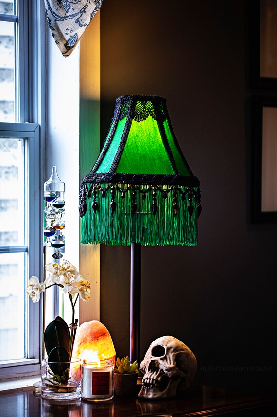 fringed table lamp shades