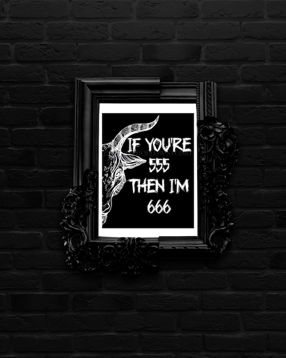 If You're 555 Then I'm 666 Downloadable Print, Slipknot