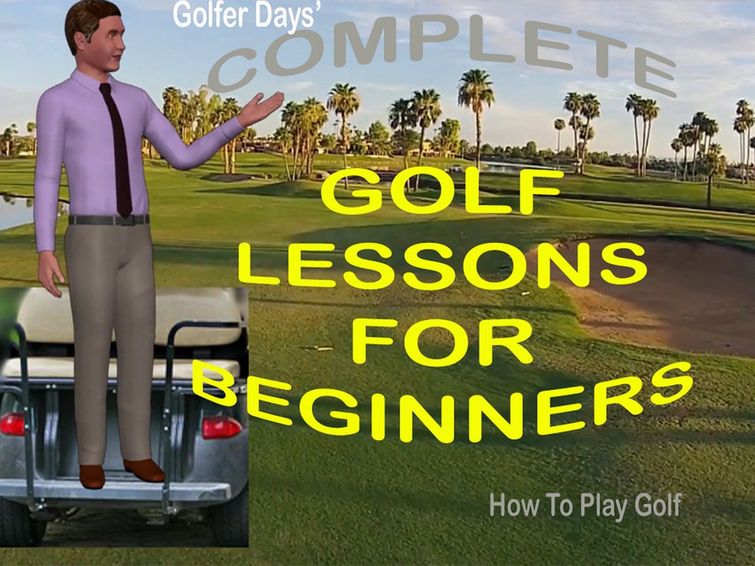 How to Play Golf Complete Golf Lessons for Beginners Etsy