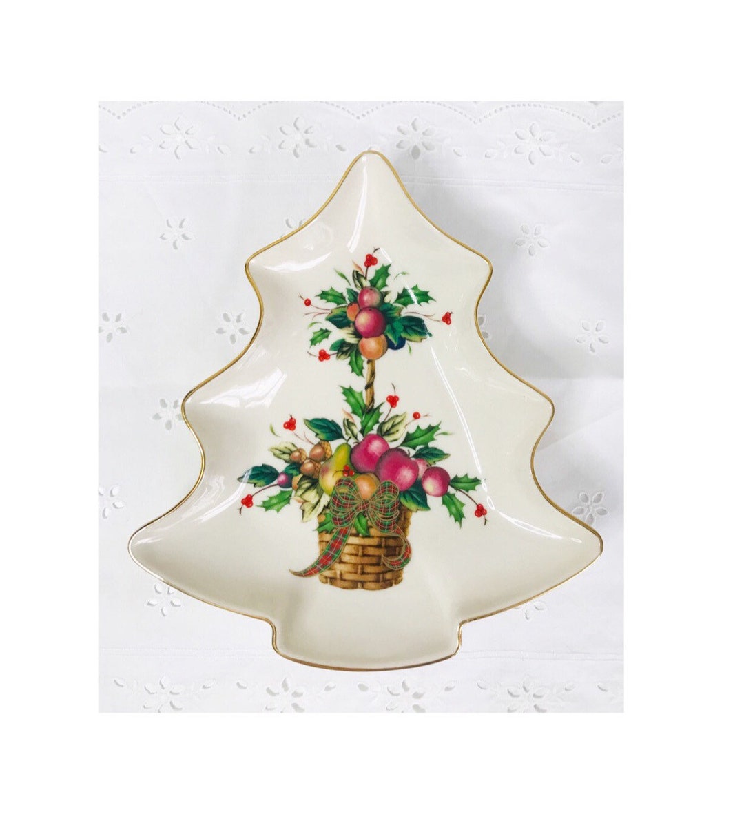 Bonbonnière empilable en forme d'arbre Holiday Treats