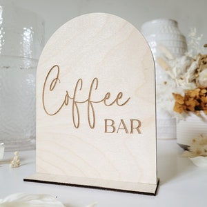 Coffee bar sign, Wedding dessert sign, Modern wedding sign, Rustic sign, Wedding menu sign, Bar menu sign, Wedding signage, Baby shower sign