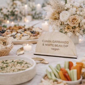 Wedding dessert sign, Modern wedding sign, Food labels, Wood Buffet Labels, Minimalist buffet card, bar signs, Rustic sign, Wedding signs