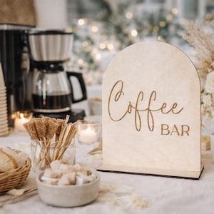 Coffee bar sign, Wedding dessert sign, Modern wedding sign, Rustic sign, Wedding menu sign, Bar menu sign, Wedding signage, Baby shower sign