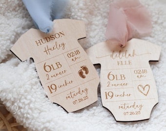 Baby birth stat first Christmas Ornament, Family newborn Christmas decoration, Personalized First Christmas keepsake 2025, Baby shower gift
