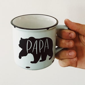 Papa Bear - Autocollant décalque vinyle unique pour tasse, ordinateur portable, ordinateur portable, etc.