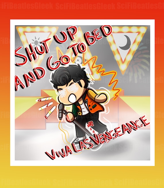 P!ATD-Viva Las Vengeance Inspired Print | Digitally Hand Drawn, Glossy Photo Paper