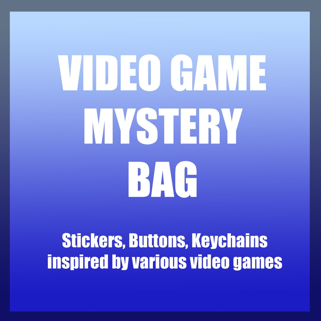 Video Game Mystery Bag Etsy