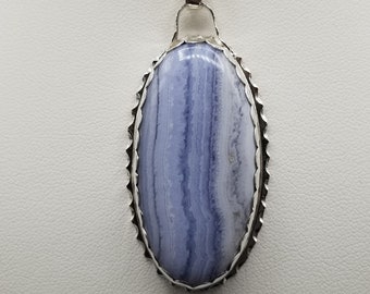 Blue Lace Agate Pendant