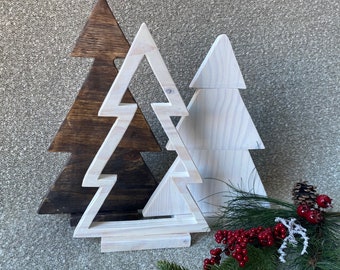 Christmas tree set | holiday decor |wood tree set | tree | gift ideas