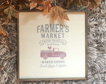 Fall sign, fall decorating, Farmer's Market, rustic decor, farm truck, pumpkin