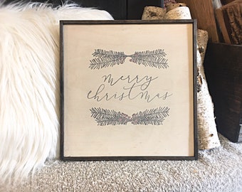 Merry Christmas | Farm Fresh | Christmas Tree Frame |  Merry Christmas Board | Christmas tree | gift ideas | holiday gifts