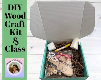 Watermelon Wood Scoop Craft Kit | Summer DIY Kit | Tiered Tray Decor | Farmhouse Summer Craft | Watermelon Decor Kit, Paint Craft Kit