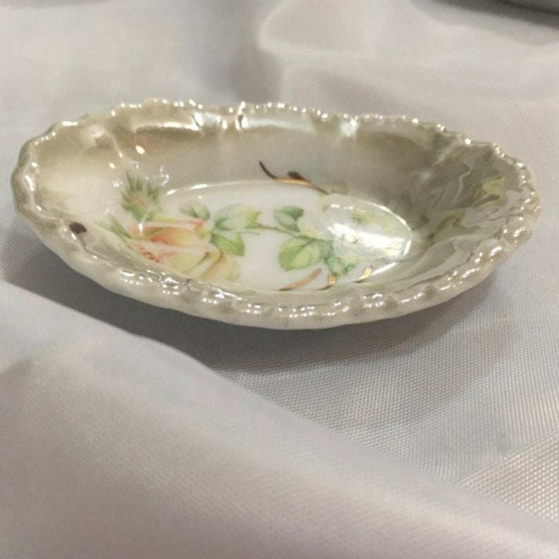 Set of 3 Antique Leuchtenburg German Salt Dish Etsy