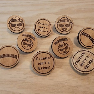 Cruisin&#39; Isn&#39;t A Crime Pin - Low Rider Pin - Homegirl - Homeboy - Vato - Vata