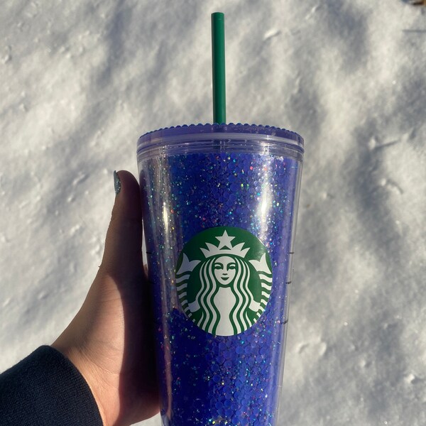 Royal Blue Starbucks Cup Etsy