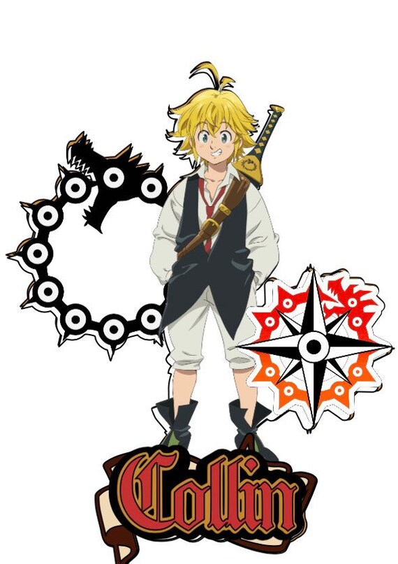 Seven Deadly Sins Cake Topper Customized With Name Anime - Etsy Canada Seven Deadly Sins Cake Topper Customized With Name Anime - Etsy Canada