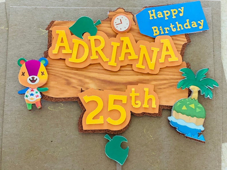 Animal Crossing Cake Topper | Etsy