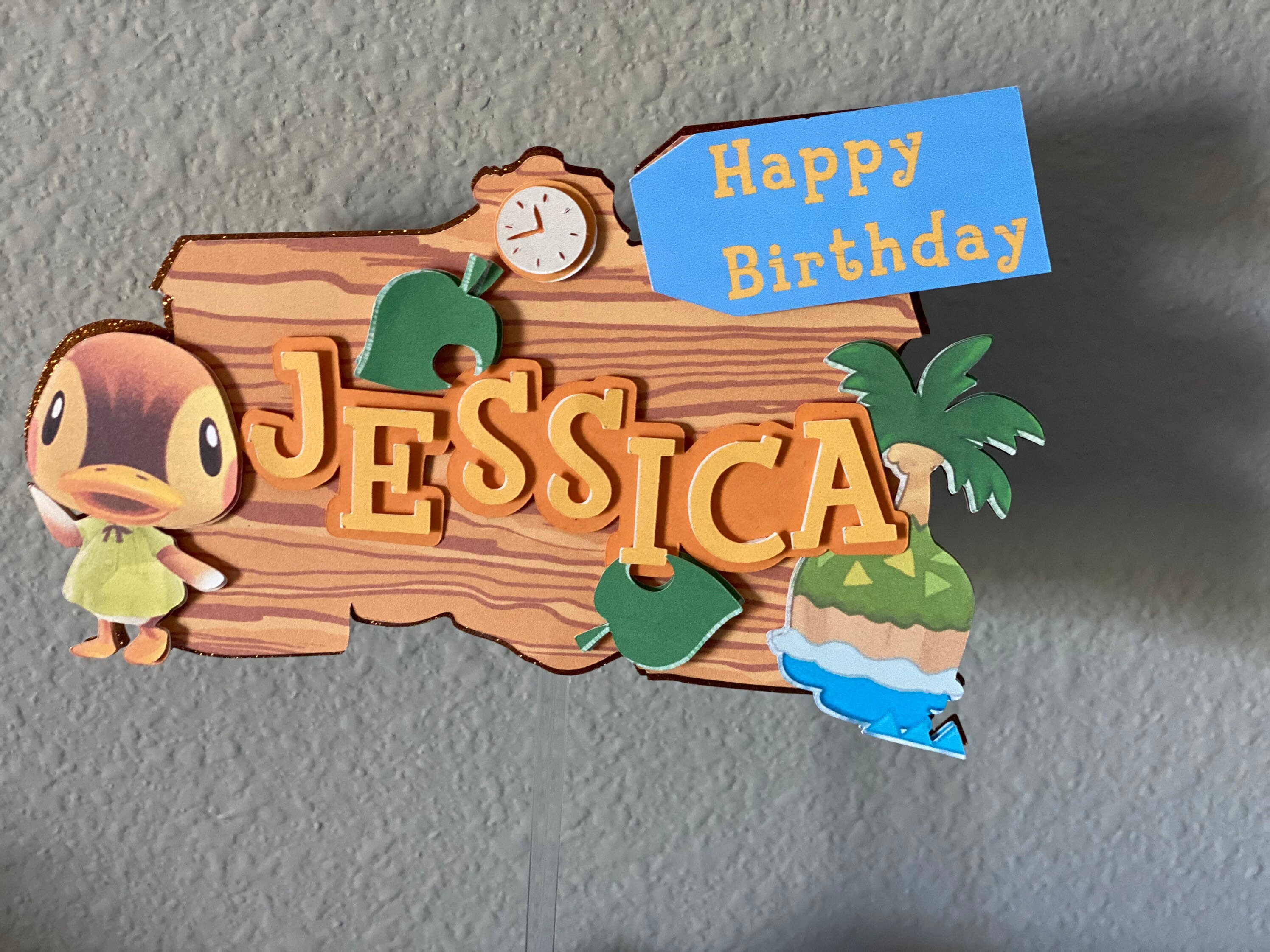 Animal Crossing Cake Topper