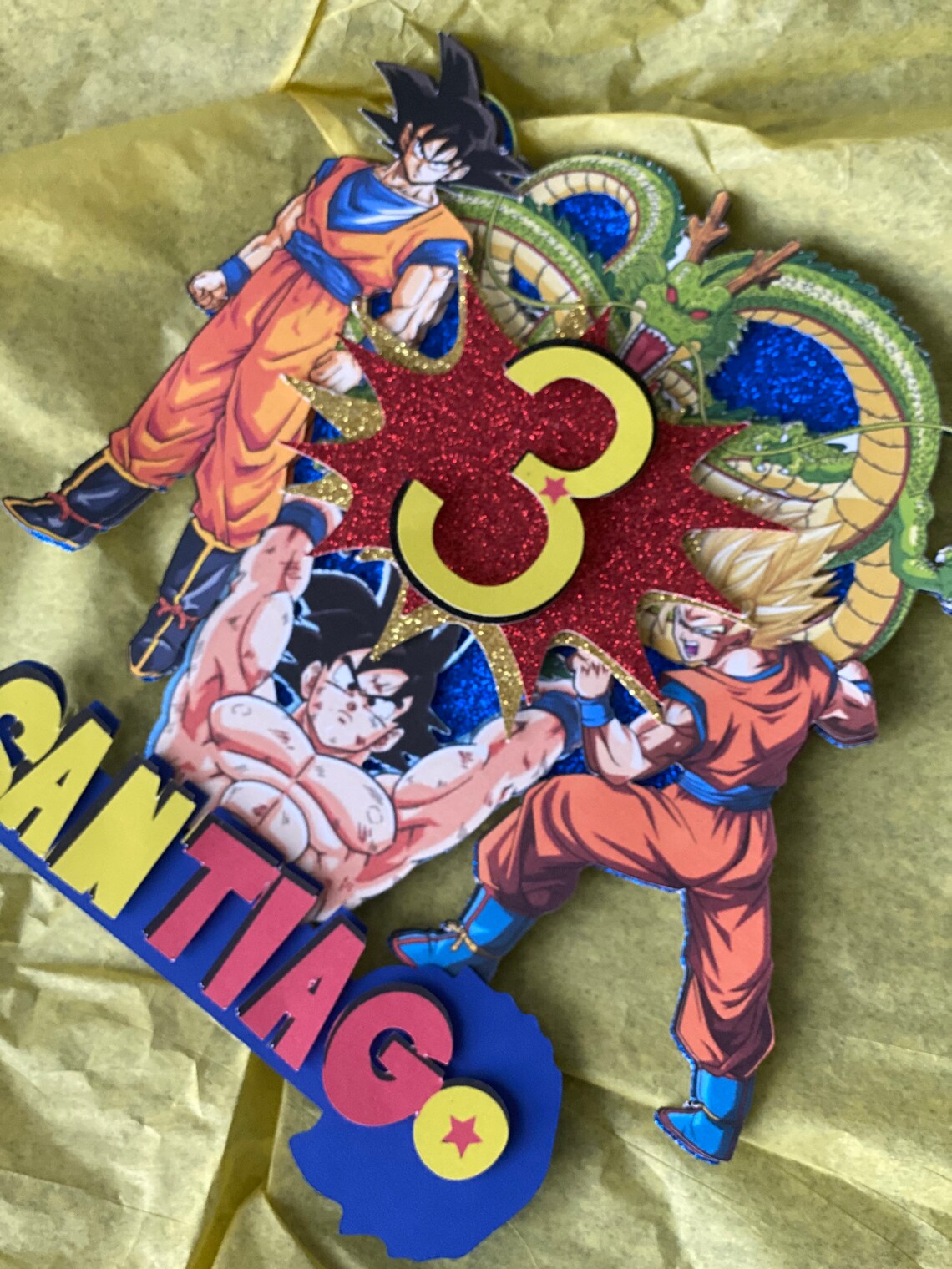 Dragon Ball Cake Topper custom Goku topper 3D Etsy