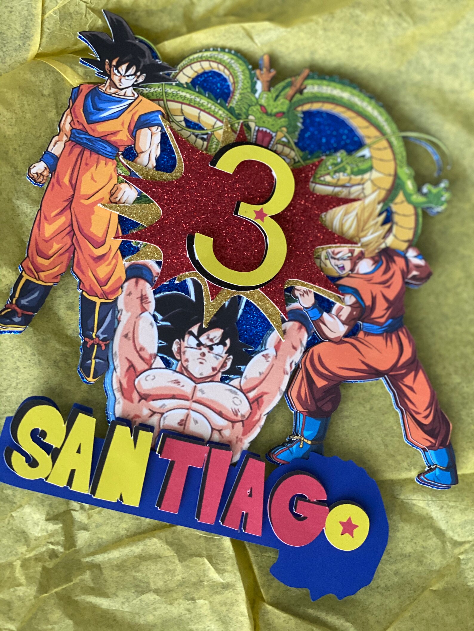 Dragon Ball Cake Topper custom Goku topper 3D | Etsy