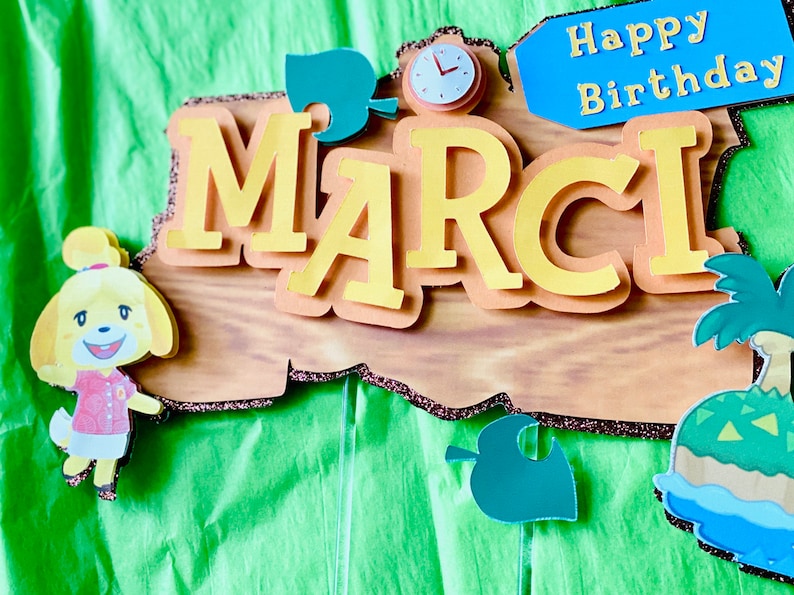 Animal Crossing Cake Topper | Etsy Animal Crossing Cake Topper | Etsy