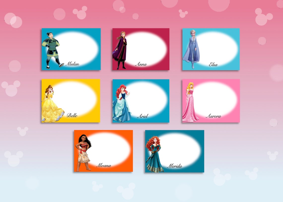 Disney Princess Autograph Book Disney Princess Printable | Etsy