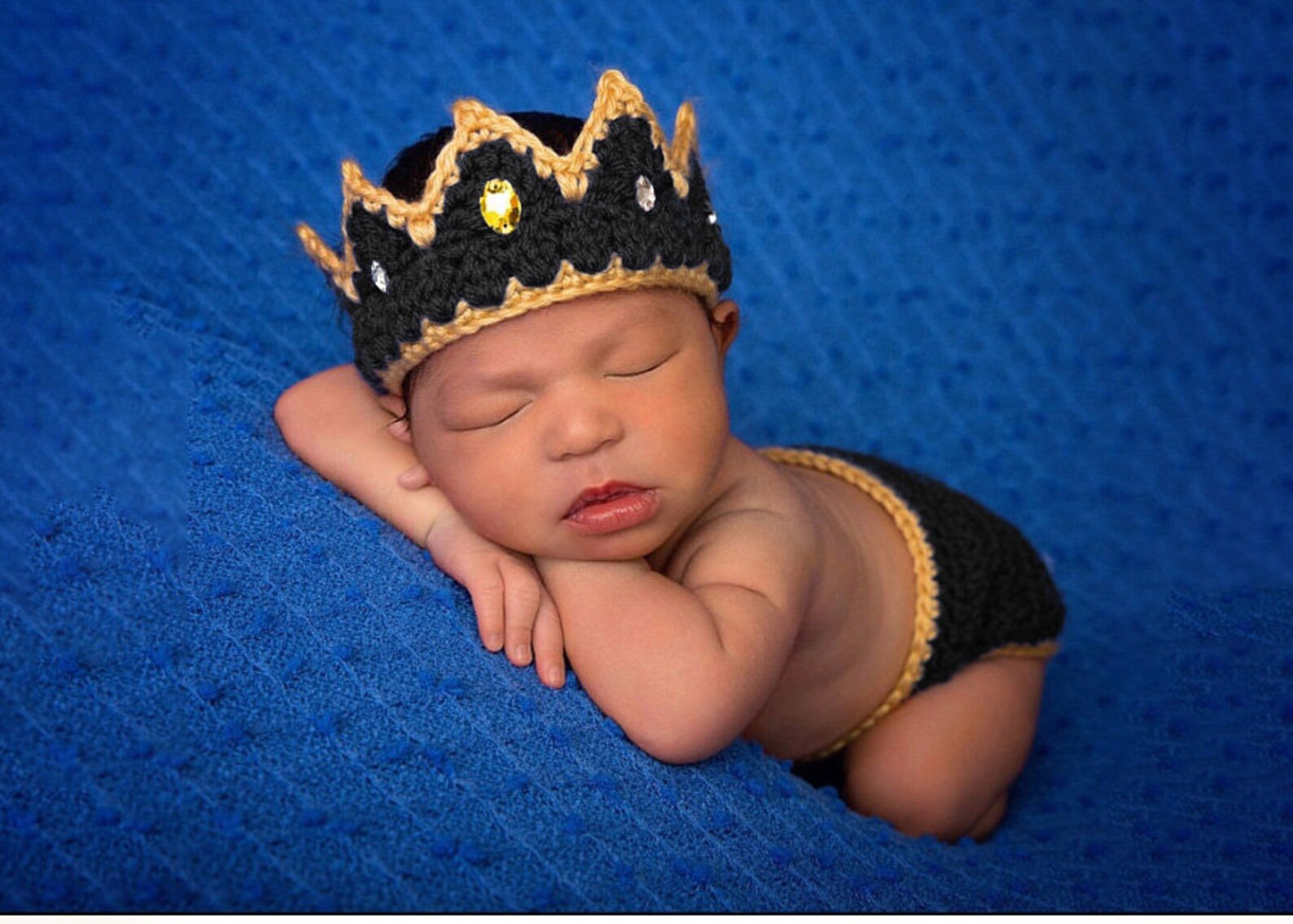 Crystal crown king crown prince baby shower gemstone crown Etsy