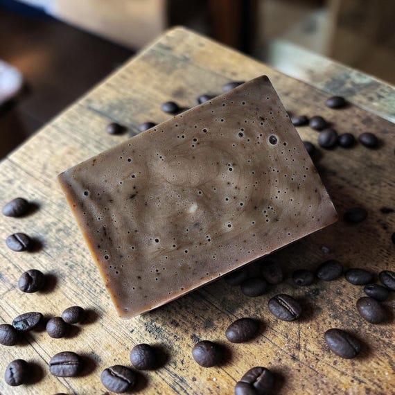 Handmade oatmeal coffee tallow soap