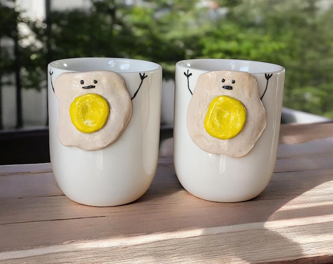 Handmade Sunnyside up "sippin' buddy" mug