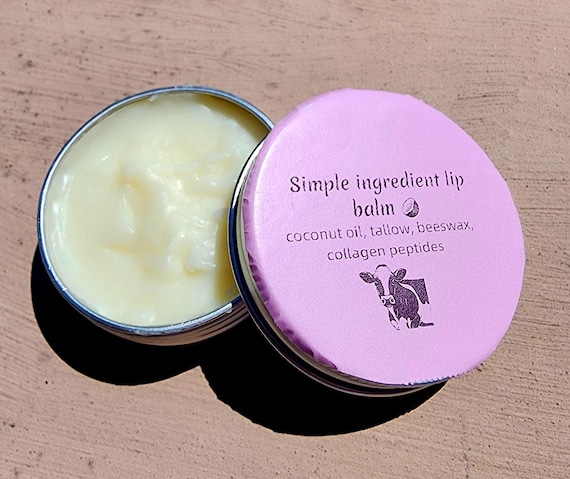 Handmade tallow lip balm