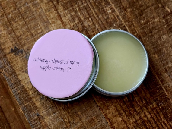 Udderly Exhausted soothing nipple balm for nursing mothers