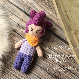 Brawl Stars Shelly crochet pattern , PDF amigurumi pattern , Amigurumi Shelly Brawl Stars , Brawl Stars doll DIY