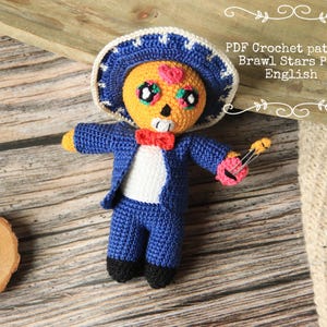 Brawl Stars Poco crochet pattern , PDF amigurumi pattern , Amigurumi Poco Brawl Stars , Brawl Stars doll DIY
