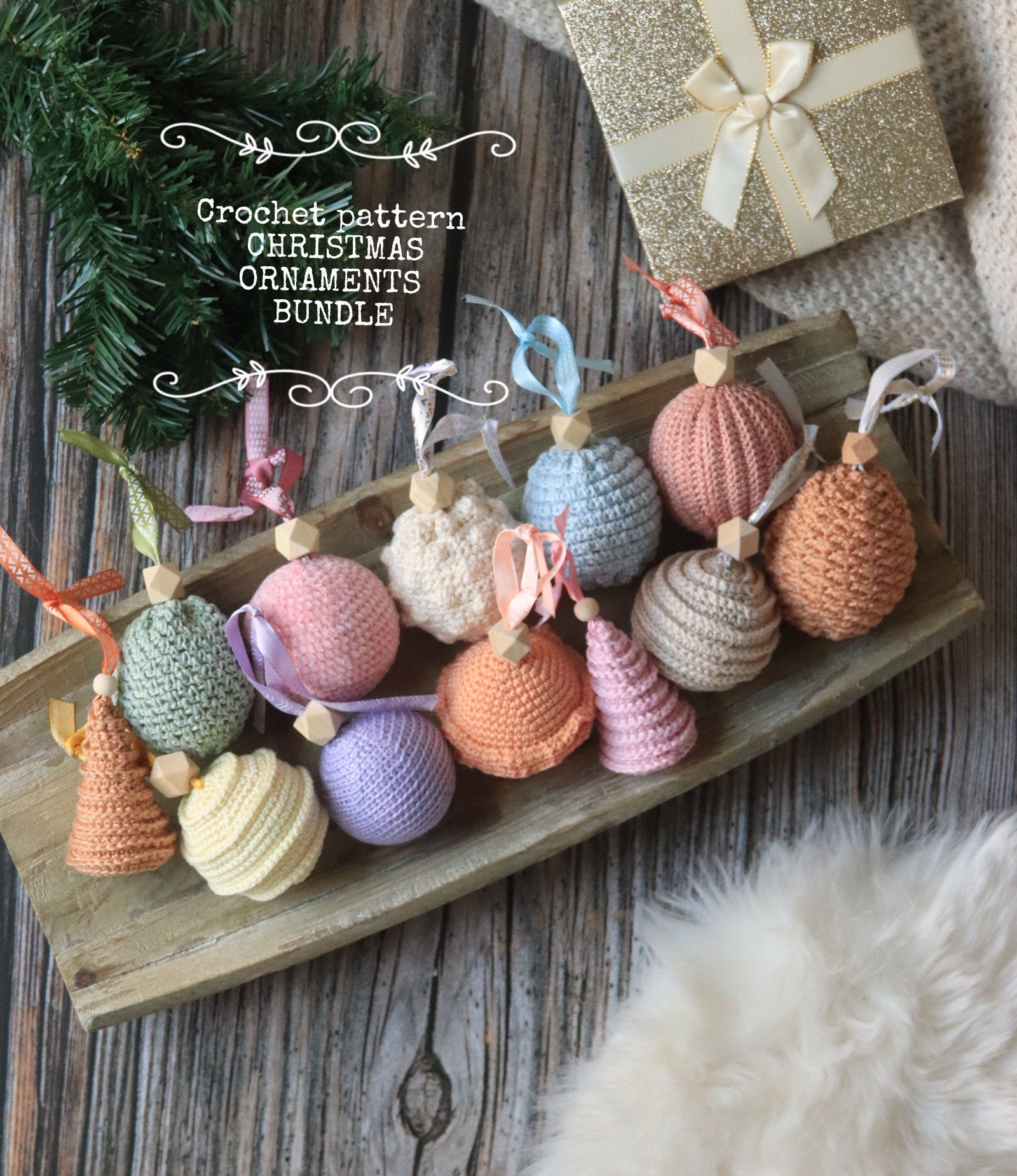Esferas MuÃ±ecos NavideÃ±os Tejidos En Crochet Bolas Navideñas De
