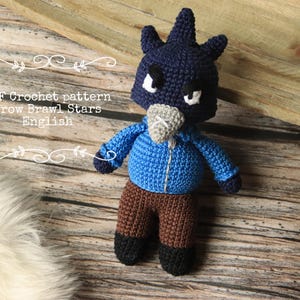 Crochet CROW Brawl Stars , PDF crochet pattern , Amigurumi Crow Brawl Stars , Crow Brawl Stars doll DIY