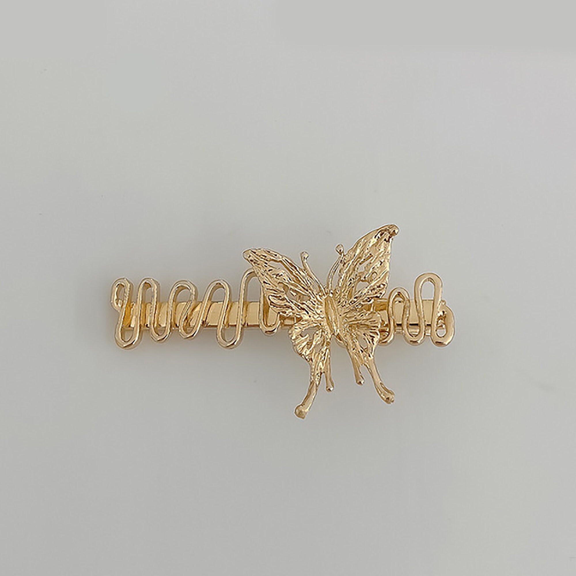 Vintage Chain Hair Clip Simple Hair Clips Gold Metal Hair Etsy