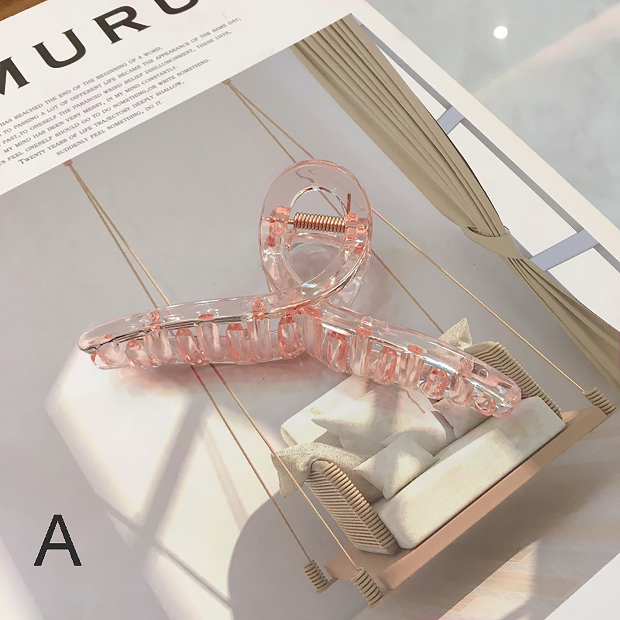 11cm Jelly Hair Claw Clip Ponytail ClampsGeometric Hair Etsy