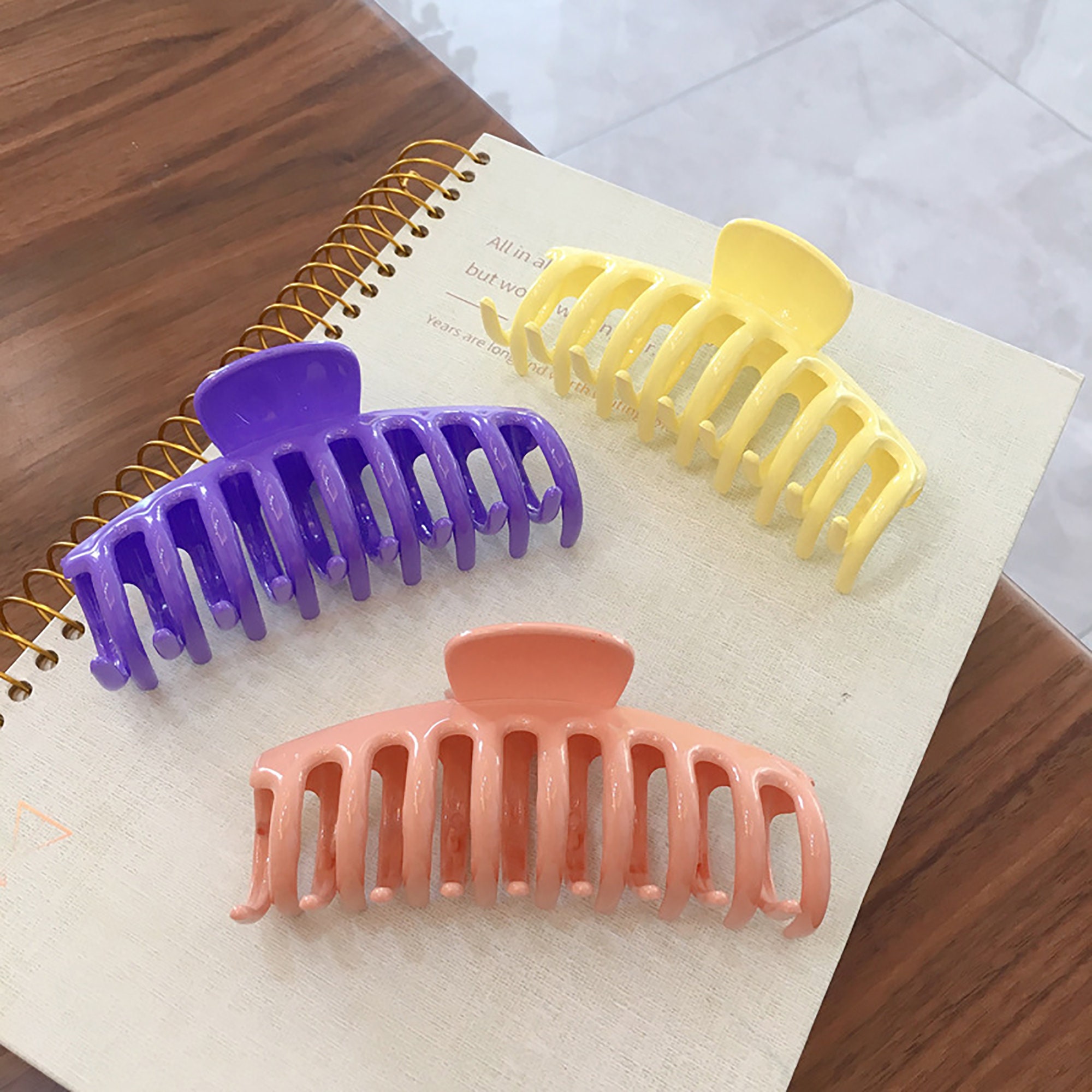 Minimalism Colorful Hair Claw hair clamp for girl Cellulose Etsy