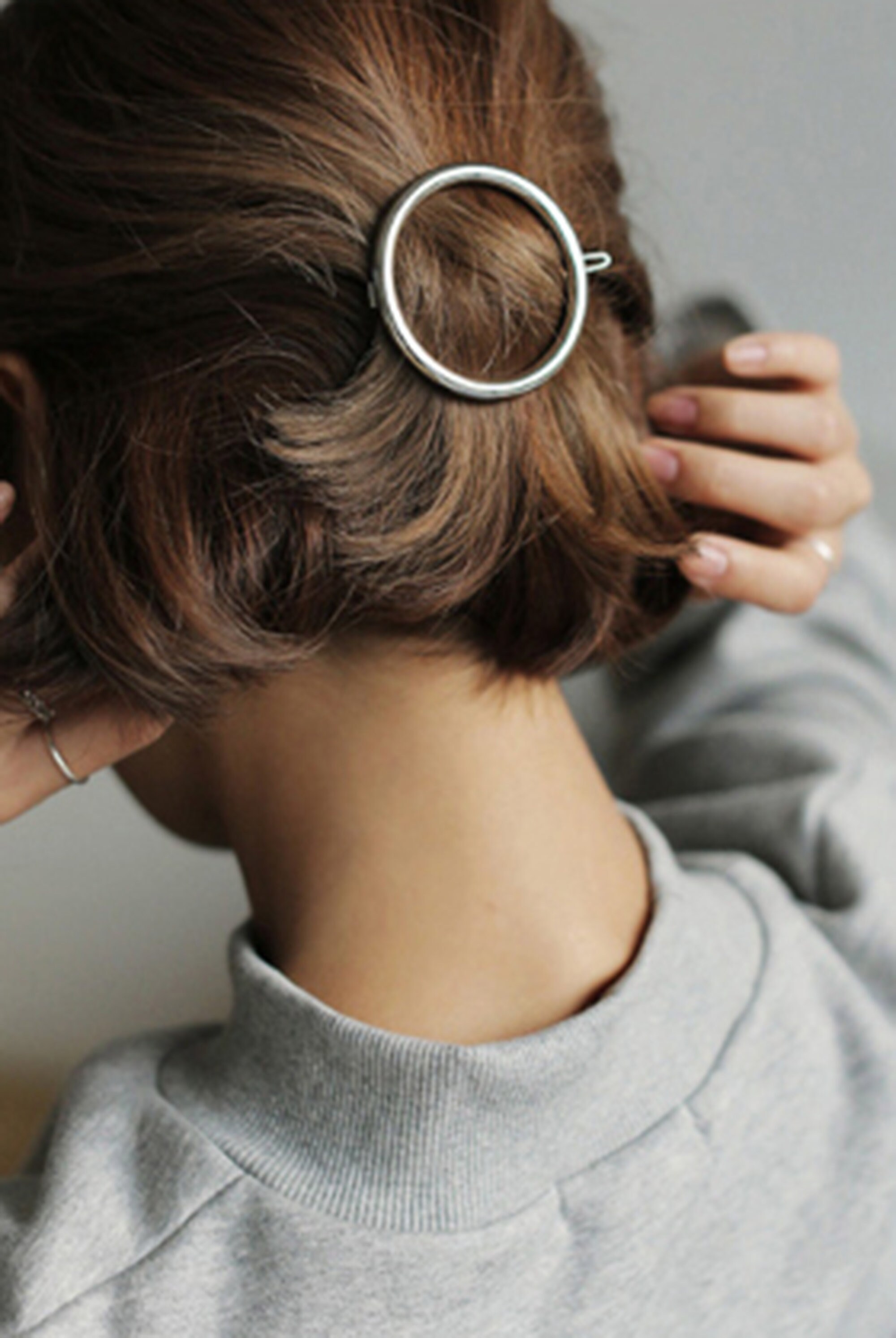 Buy 1 Get 1 Free Circle Hair Clip Metal Hair Clip Etsy