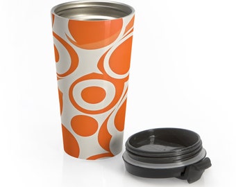 Sleek Stainless Steel Travel Mug | Enjoy Hot or Cold Beverages Anywhere | 15oz Capacity