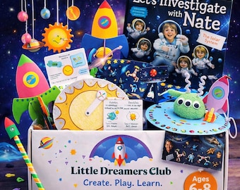 Kids Crafts! 12-Box Prepaid Gift Set – Monthly Craft Subscription for Kids Ages 6-8