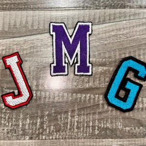 Varsity Letter Custom Embroidered Iron-on Patches