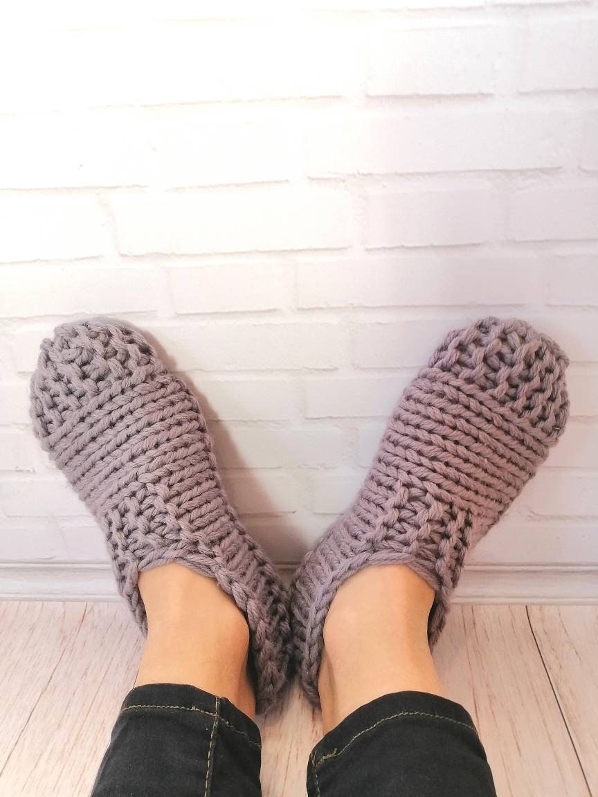 Kit for knitting slippers Tutorial knitting slippers Set for Etsy