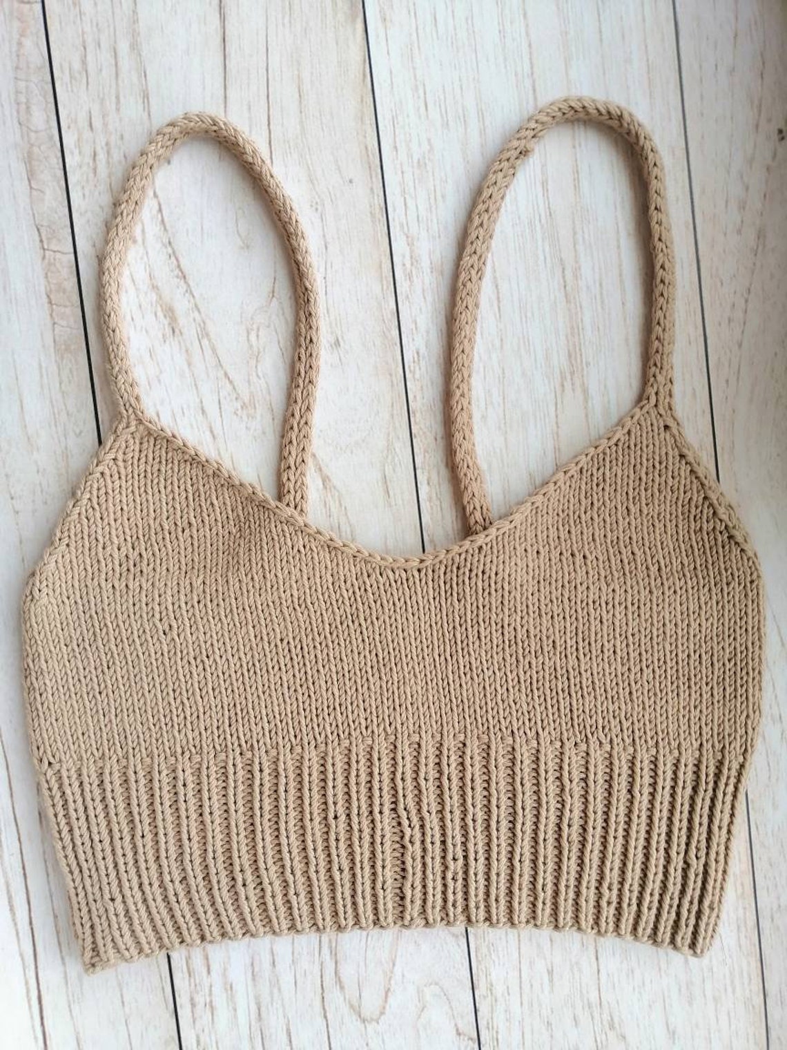Knitting Tutorial & Pattern Knit Bra Vneck Knitting Etsy Canada
