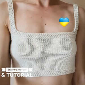 KNITTING PATTERN \u0026 TUTORIAL Square Neck 