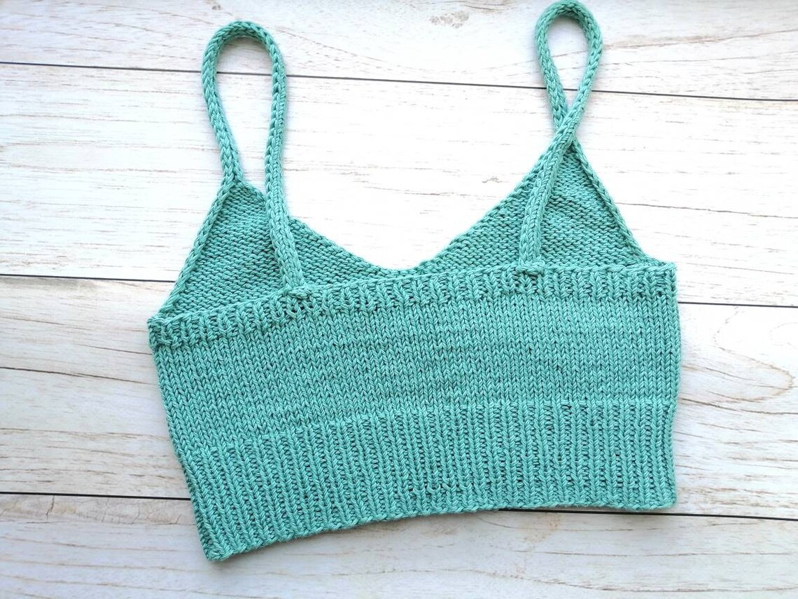 Knitting Tutorial & Pattern Knit Bra Vneck Knitting Etsy Canada